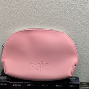 Saie Soft Pink Cosmetic Bag